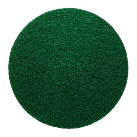 FAST FANS 6742 17 in. Green Floor Pad Disc, 5PK FA2516170